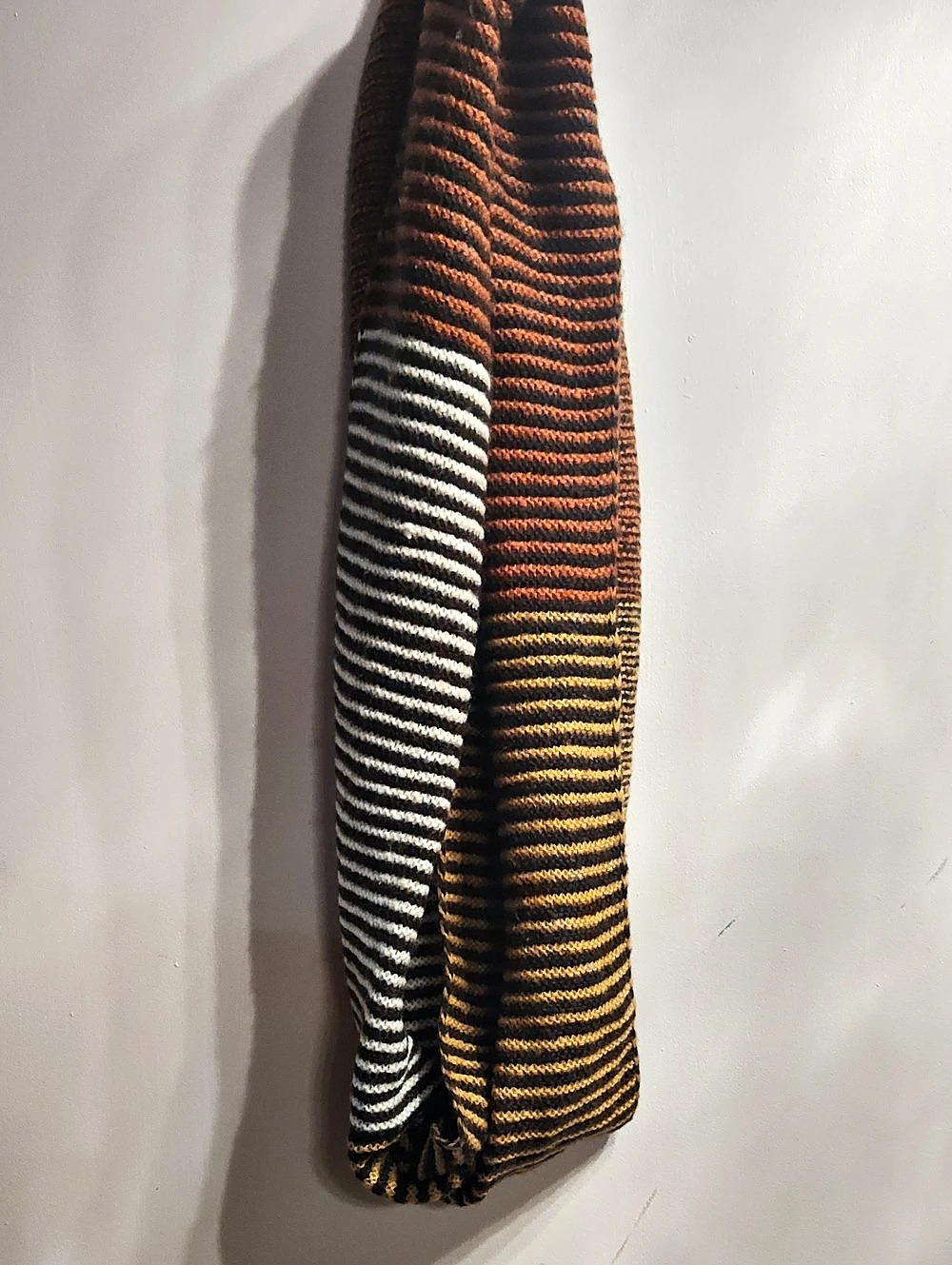 Pretty Persuasions Striped Infinity Scarf Boho Multicolor Knit